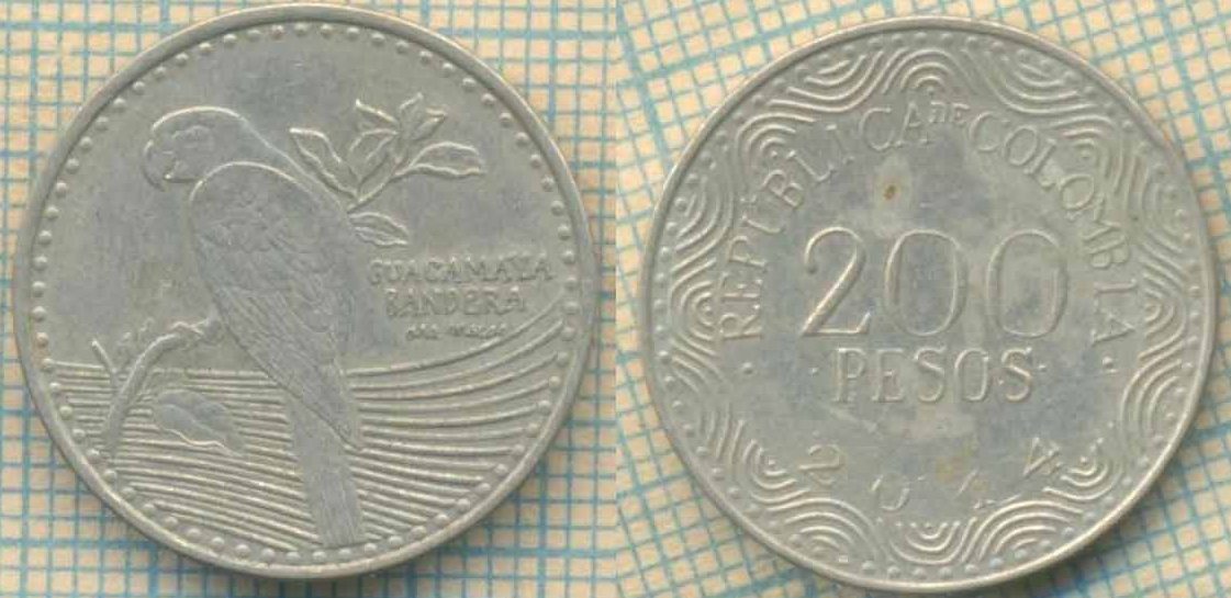 Колумбия 200 песо 2014 4777
