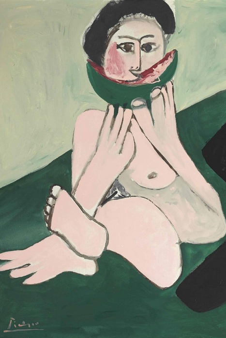 Pablo-Picasso (поедающая арбуз)
