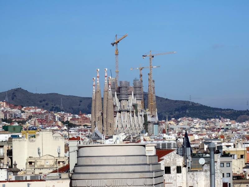Крыша кафедрального собора Барселоны
