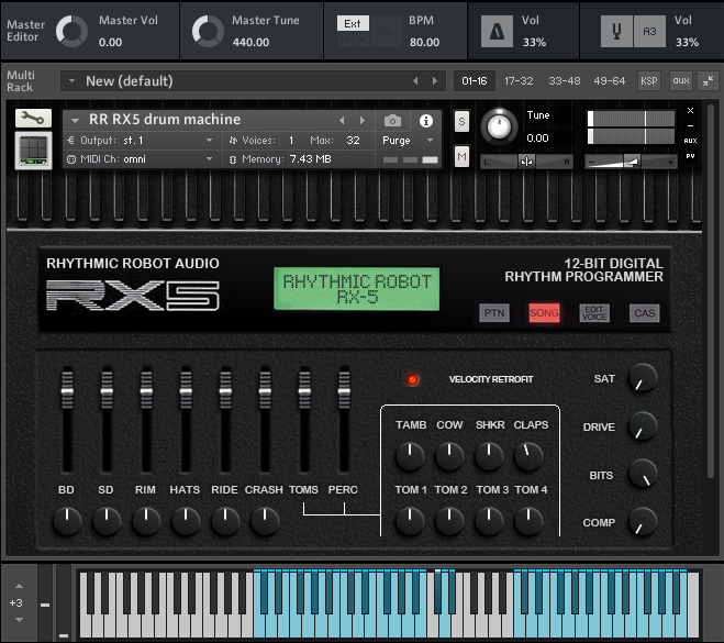 Rhythmic Robot RX5 (KONTAKT)