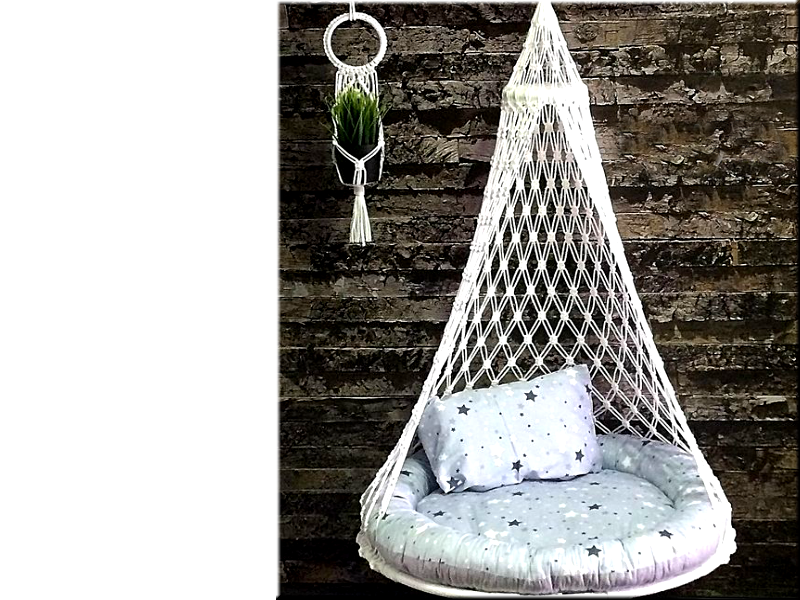 Плетение подвесного кресла макраме