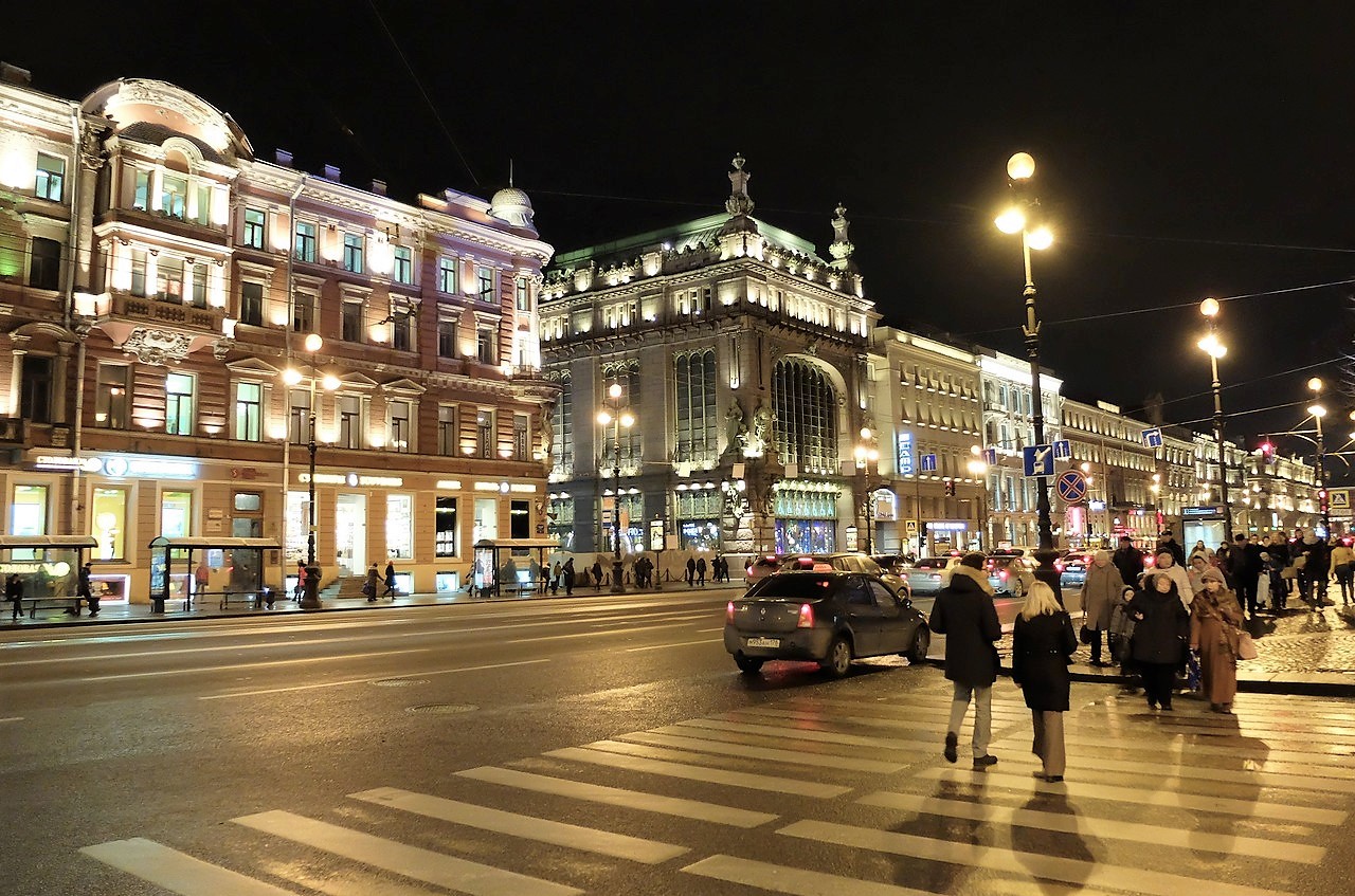 санкт петербург невский проспект ночью