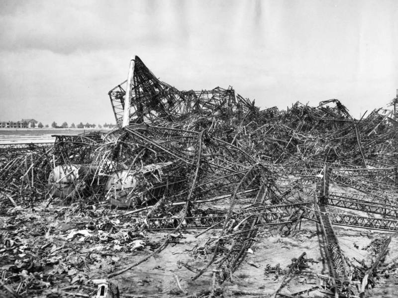 content Hindenburg wreckage closeup 1937 content Hindenburg wreckage closeup 1937