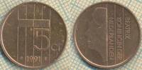 Нидерланды 5 центов 1991 5418
