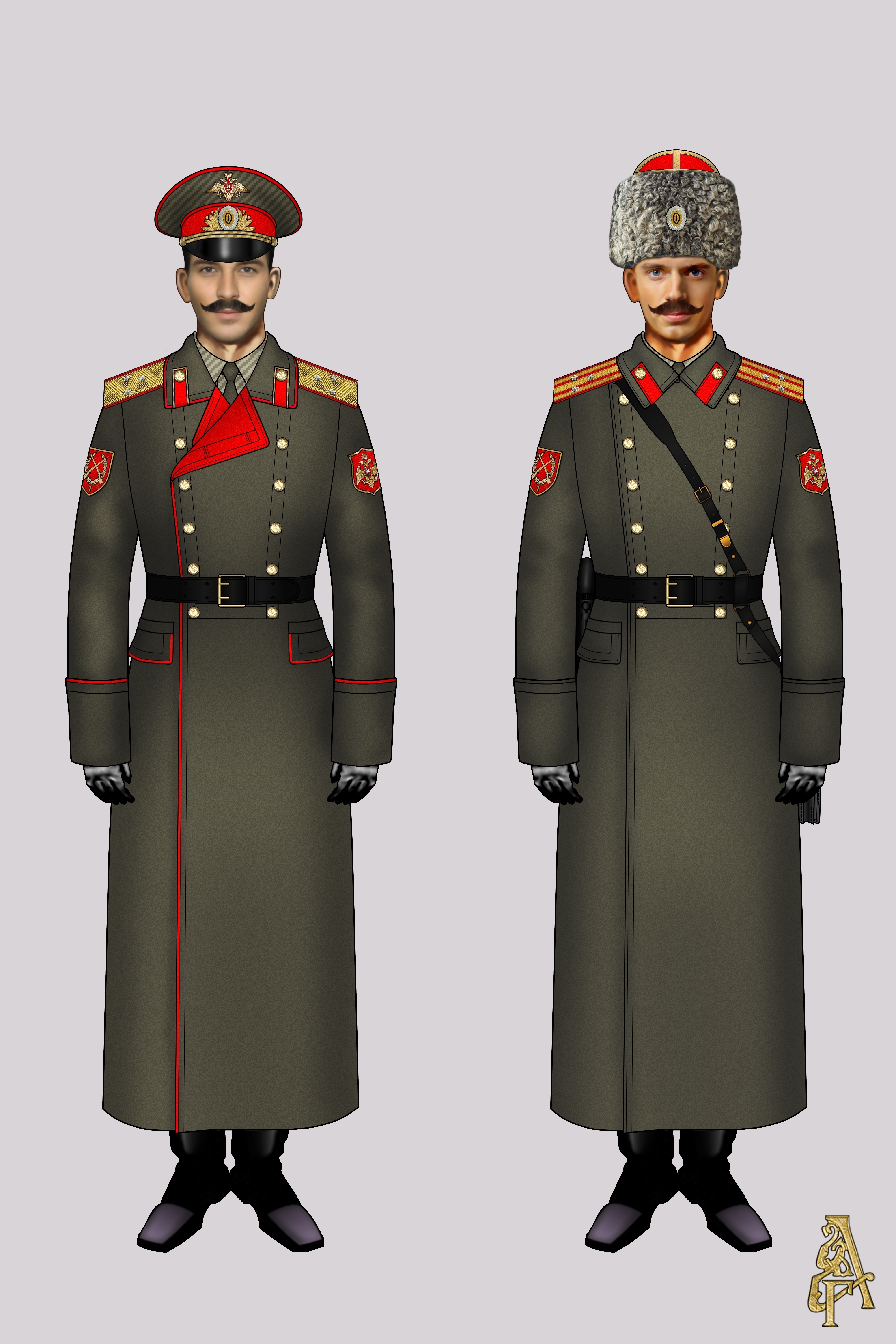 Зимняя повседневная форма (Рис. 1, 2)