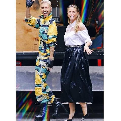 13.02.19 - Bill and Heidid Klum at Germany's Next Top Model, LA