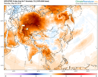 gfs asia-lea t2anom 10-day