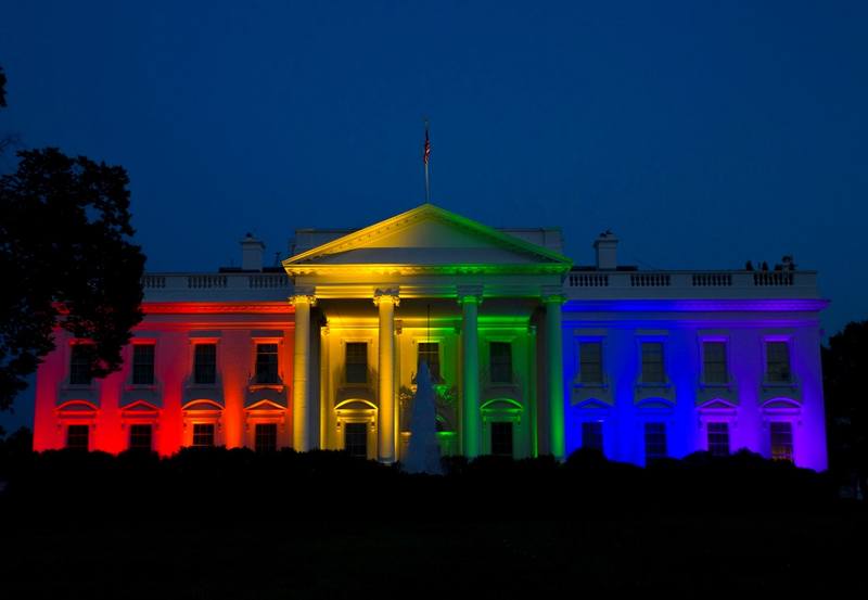 Разноцветный Белый дом
