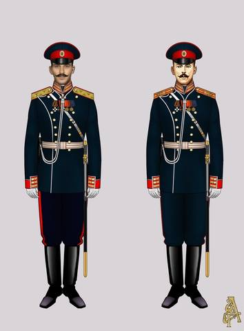 Служебная форма Лейб-Гвардии Преображенского полка (рис. 7, 8)