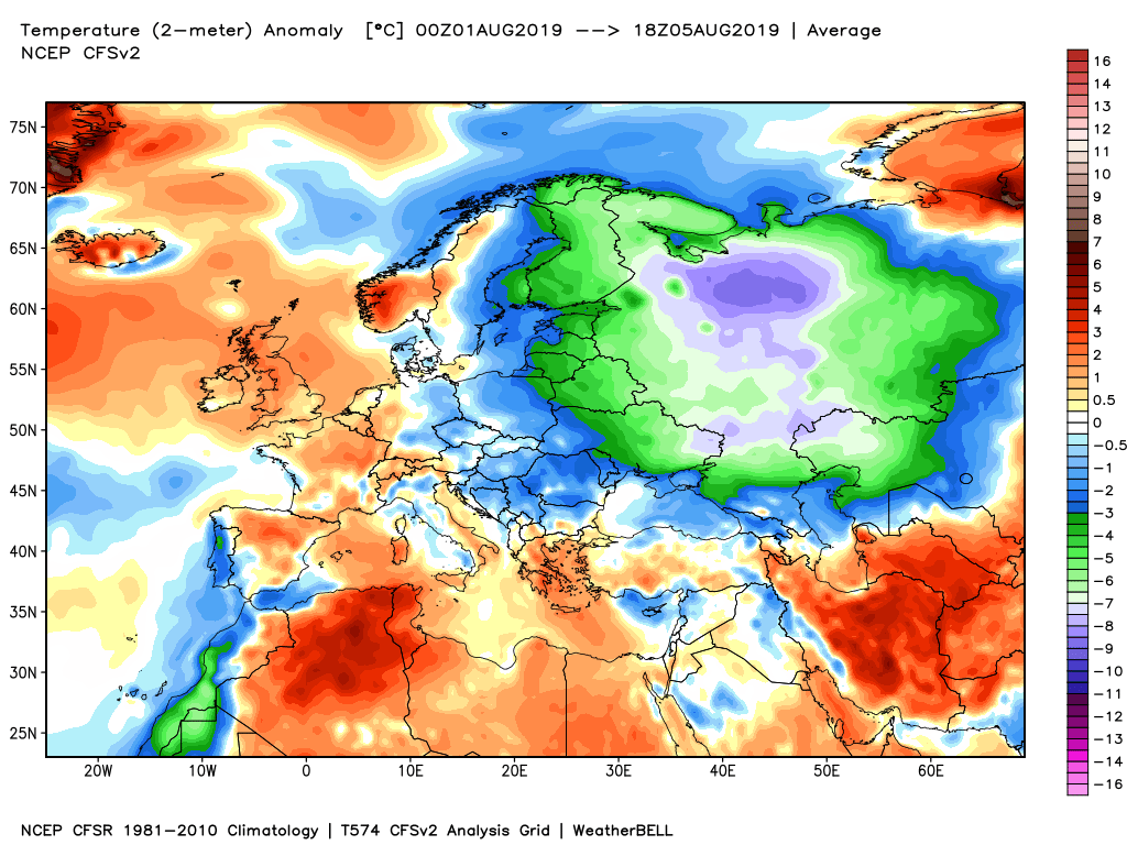 ncep cfsr europe t2m anom