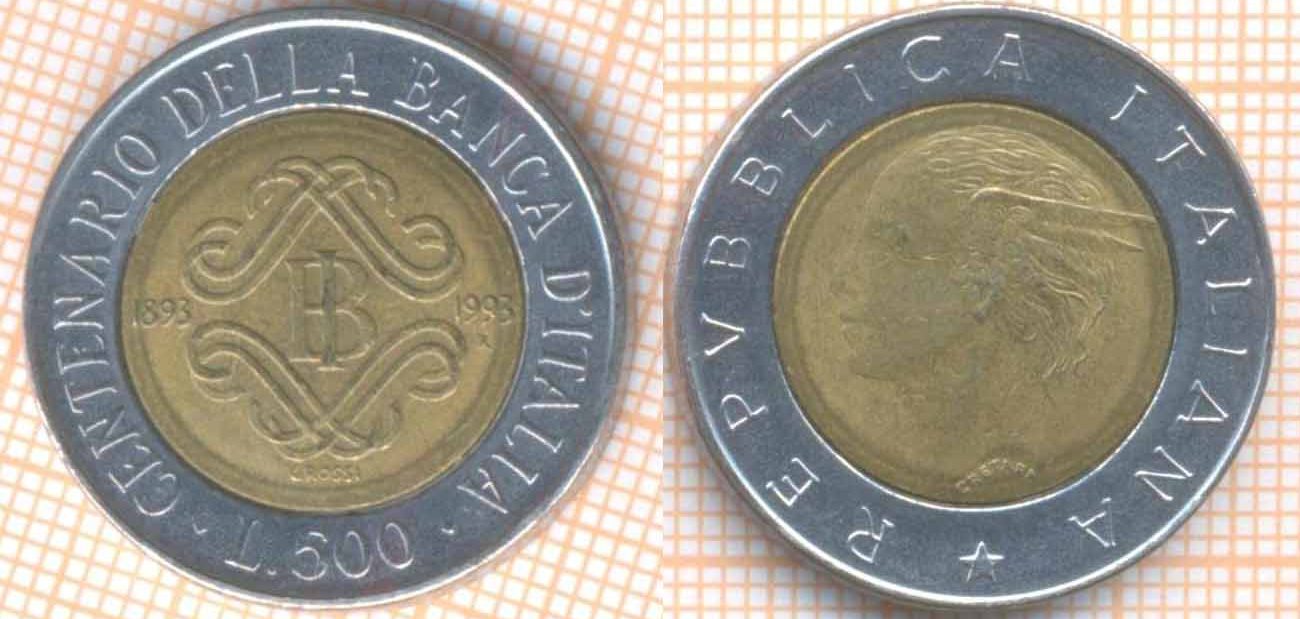 Италия 500 лир 1993 6726