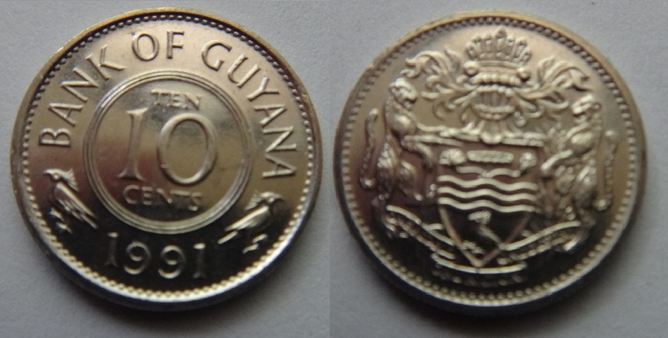 ГАЙАНА 10 центов 1991