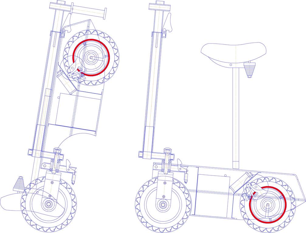 Самокат из гироскутера своими руками чертежи