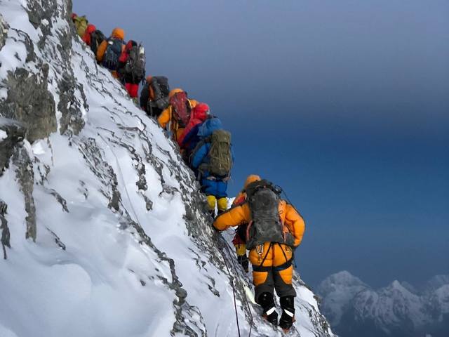 climbing everest