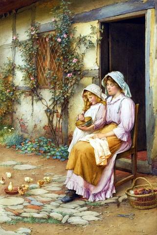 42 Charles Edward Wilson (British, 1854-1941) - The young brood