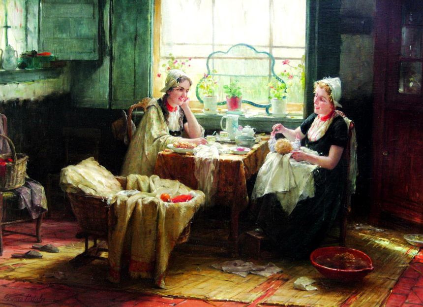 50 Edward Antoon Portielje (1861-1949) - The Doting Mother
