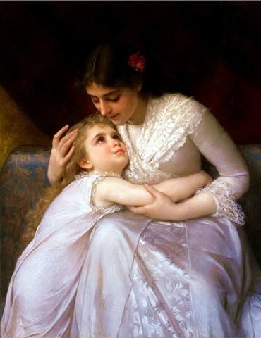 61 Emile Munier (French, 1840-1895) - Прости, мама