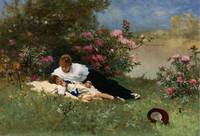 76 Ferdinand Heilbuth (FRENCH, 1826-1889) - AT REST AMONG THE FLOWERS