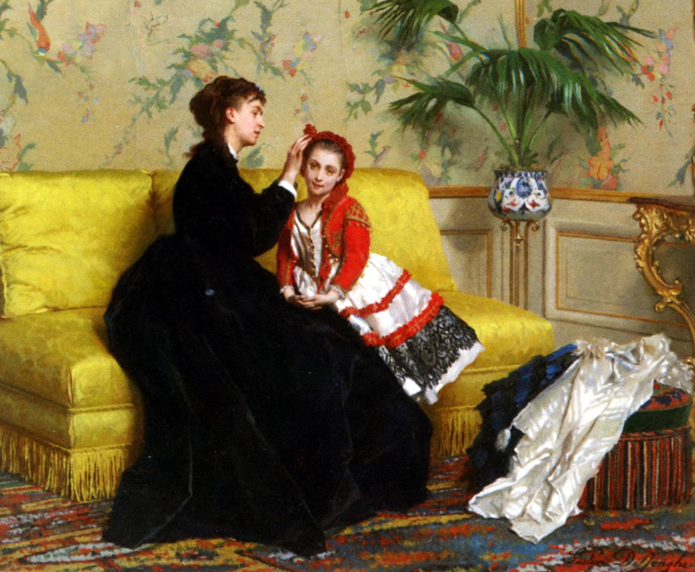 114 Gustave Leonard de Jonghe (1829-1893) - Подготовка к балу - Preparing For The Ball