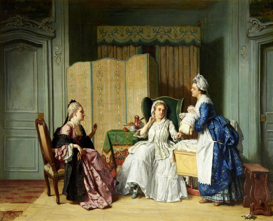 131 Jean Carolus (Belgian, 1814-1897) - The new arrival