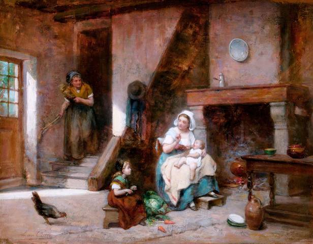 148 LEON EMILE CAILLE (French, 1836-1907) - Family Scene