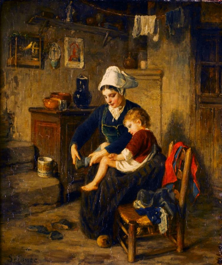 165 Paul Seignac (French, 1826-1904) - New shoes