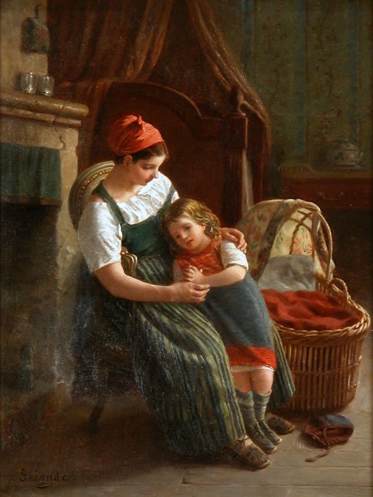 163 Paul Seignac (1826-1904) - UN MOMENT DE TENDRESSE