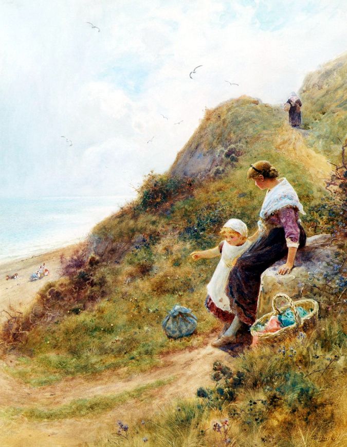 179 Thomas James Lloyd (1849-1910) - Путь к пляжу - The Path to the Beach