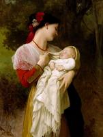 186 William Bouguereau (FRENCH, 1825-1905) - ADMIRATION MATERNELLE