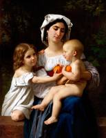 185 William Bouguereau (FRENCH, 1825-190) - LES ORANGES
