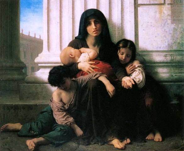 194 William-Adolphe Bouguereau (1825—1905) - Charity or The Indigent Family, 1865