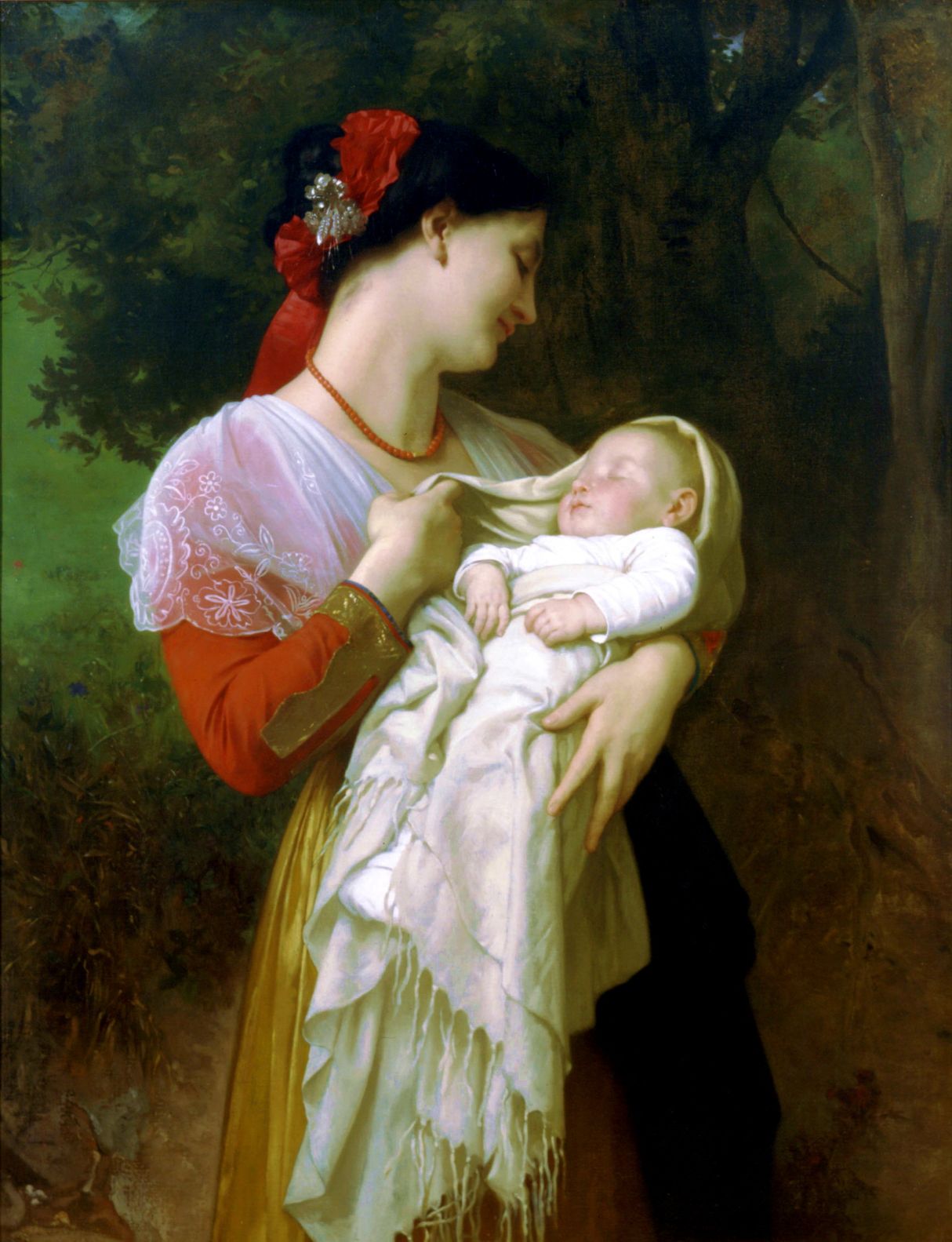 193 William-Adolphe Bouguereau (1825—1905) - Admiration Maternelle (Maternal Admiration)