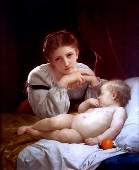 202 William-Adolphe Bouguereau (1825—1905) - Ангел-хранитель