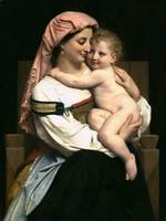 205 William-Adolphe Bouguereau (1825—1905) - Женщина Cervara и ее ребенок , 1861 - Woman of Cervara and Her Child