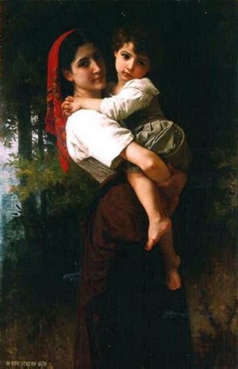 208 William-Adolphe Bouguereau (1825—1905) - Молодое счастье