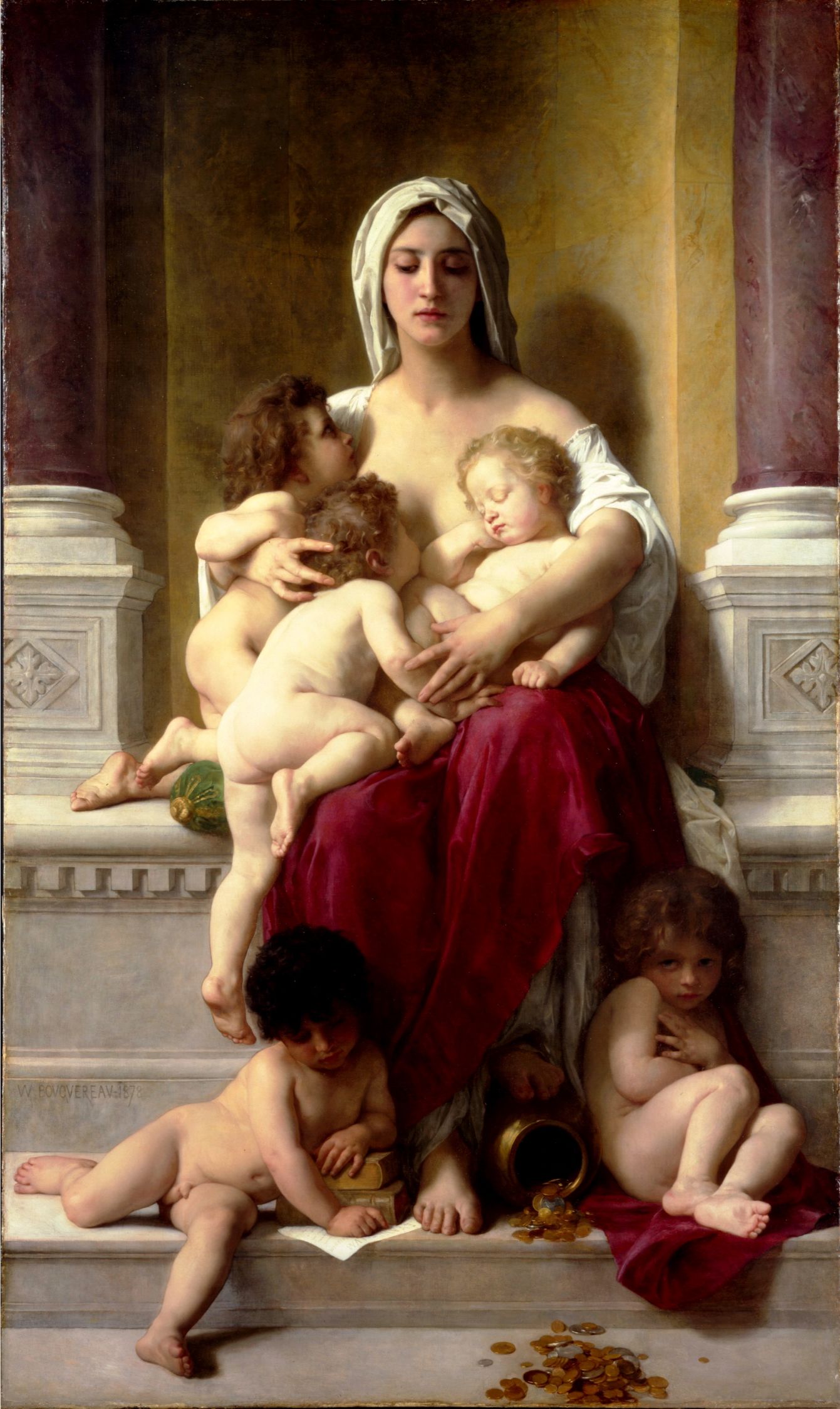 203 William-Adolphe Bouguereau (1825-1905) - Благотворительность - Charity, 1878 (Аллегория)