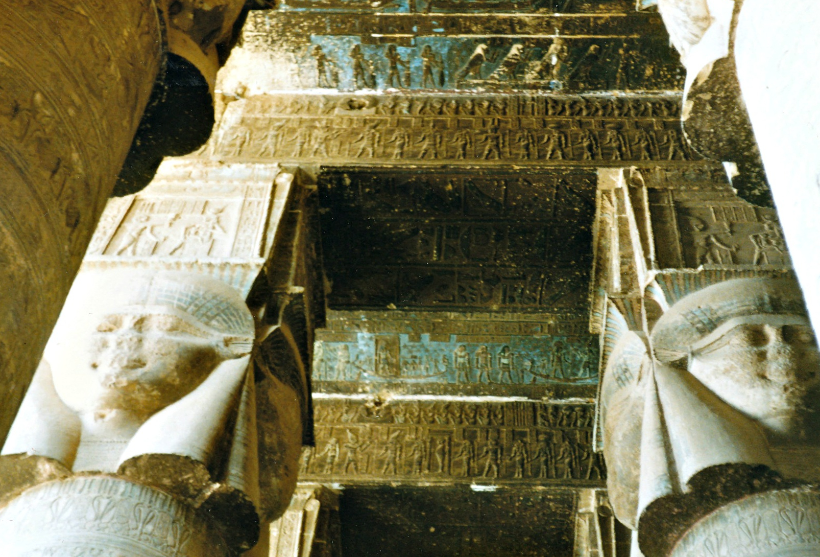 Columns (Pre-Cleaning), Dendera Temple