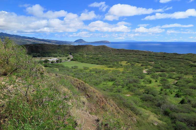 Алмазная голова Гавайев или вулкан Diamond Head Алмазная голова Гавайев или вулкан Diamond Head