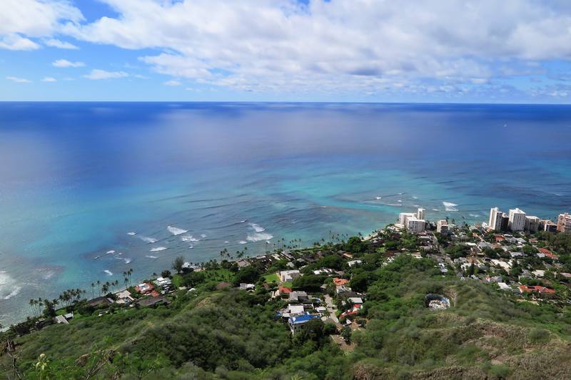 Алмазная голова Гавайев или вулкан Diamond Head Алмазная голова Гавайев или вулкан Diamond Head