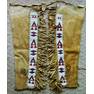 46 beaded men's hide leggings beaded strips are 28" x 3"