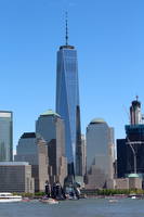 LVACWS New York The Louis Vuitton America's Cup World Series (LVACWS) New York was held on the Hudson River over the weekend of May 7-8, 2016. The America's Cup World Series is oa series of preliminary match/fleet race regattas used as heats in the lead up to the 35th America's World Cup in 2017. The World Series are raced in AC45 catamarans, modified from the previous series to incorporate hydrofoiling capability for improved performance, in strict one-design. With poor wind conditions cancelling the Saturday heats, three races were held Sunday. Team New Zealand extended their overall lead in the World Series by winning the third race following two third place finishings. The first and second races were won by Artemis Racing and Groupama Team France, respectively. One World Trade Center, formerly known as the Freedom Tower, is the main building of the 16-acre rebuilt World Trade Center complex. Designed in the contemporary modern style by David Childs of Skidmore, Owings & Merrill (SOM), construction started in 2006, was topped off in 2012, and the building opened in 2014. The supertall structure, which has the same name as the North Tower of the original World Trade Center and sits on the site of the original 6 World Trade Center--both of which were destroyed in the terrorist attacks of September 11, 2001--was, at its completion, the tallest in North America and the sixth tallest in the world, reaching a height of 1,776 feet, including its spire.