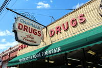 Hapeville: Chapman Drugs & Soda Fountain Chapman Drugs & Soda Fountain, at 615 Central Avenue, first opened in 1921 and remains a full service pharmacy today. It was featured n the 2009 film Zombieland and the Tyler Perry film The Marriage Counselor.
