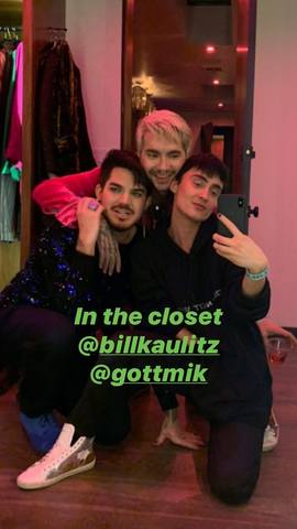 21.12.19 - Bill at Adam Lambert's house in LA