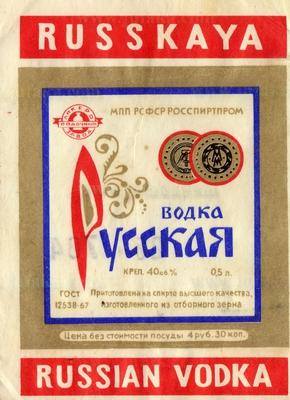 Водка Русская