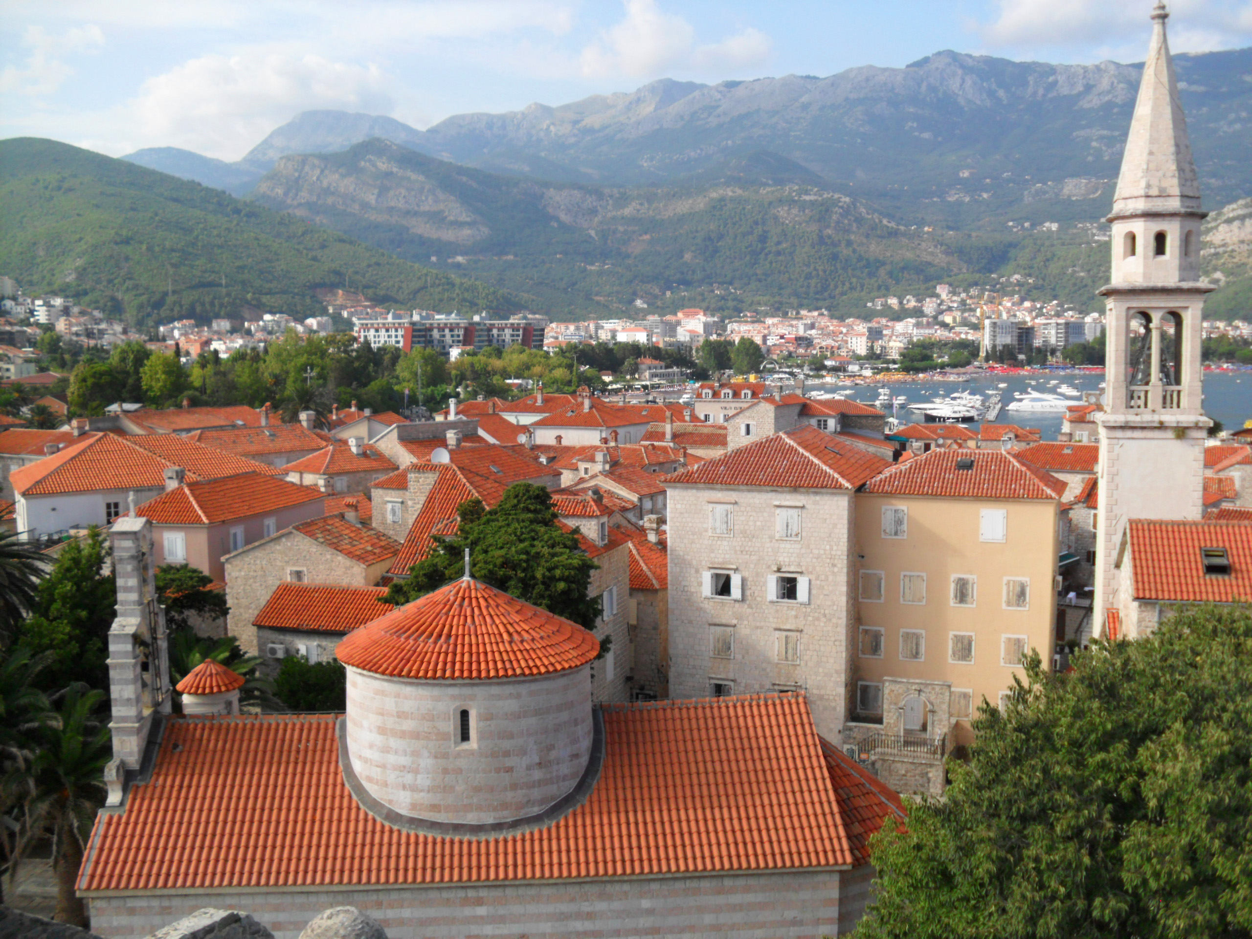 View over the Old Town of Budva from the Citadel