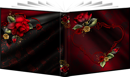 Фотоальбом с красными розами