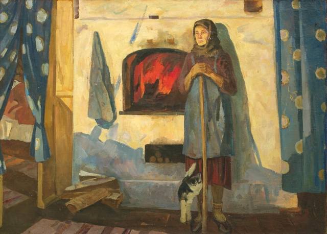 Г.Т. Клюжин. Портрет бабы Груни.. Г.Т. Клюжин. Портрет бабы Груни..