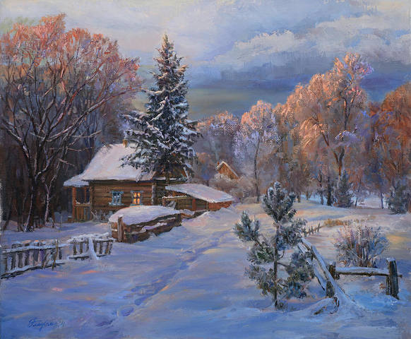 country-house-in-winter-galina-gladkaya