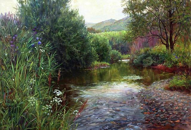 along-the-bed-of-the-stream-galina-gladkaya
