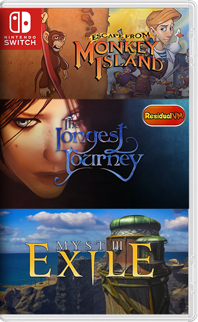 The Longest Journey ,Escape from Monkey Island ,Myst III: Exile (ResidualVM) Switch NSP